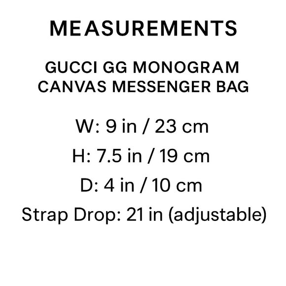 ✨ Never Used Gucci GG Monogram Canvas Shoulder/Messenger Bag✨ - Picture 10 of 10